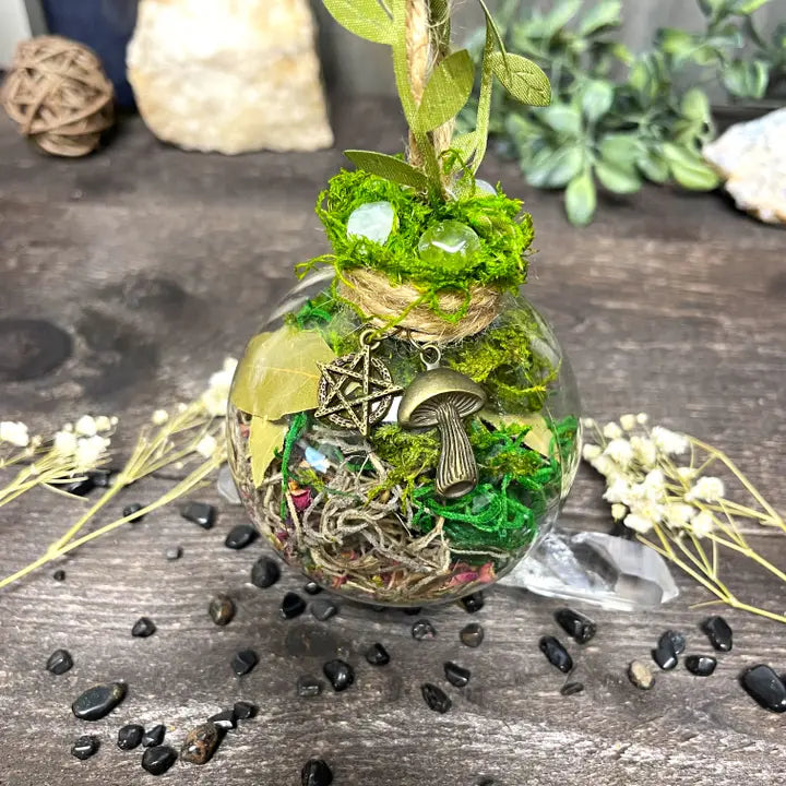 Witch Ball - Green Witch